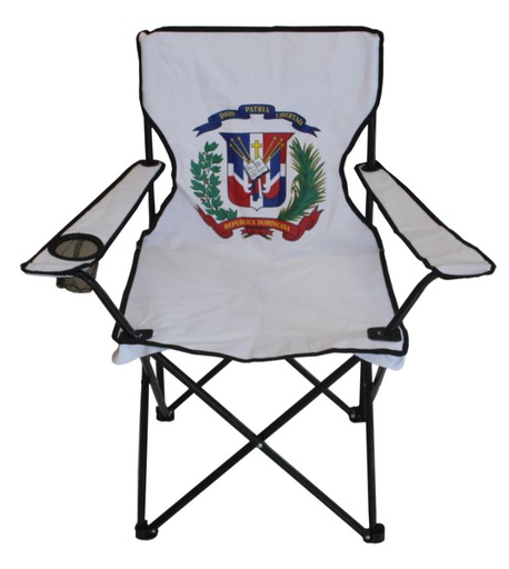 [1018] 34" Polyester Dominican Folding Chair with Bag (8 pcs/ctn)