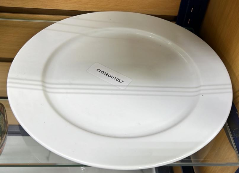 [CLOSEOUT057] Porcelian Plate (16 pc/ctn) Uniware B2B Wholesale Site