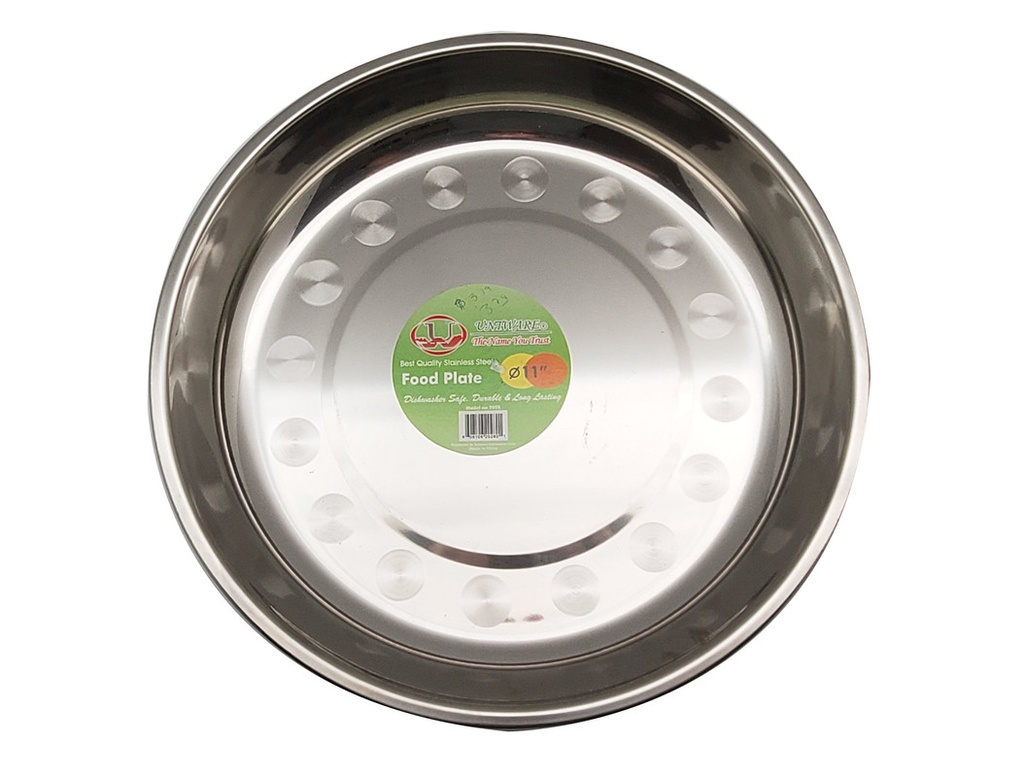 [2028] 11" Stainless Steel Shallow Plate (24 pcs/ctn) Uniware B2B