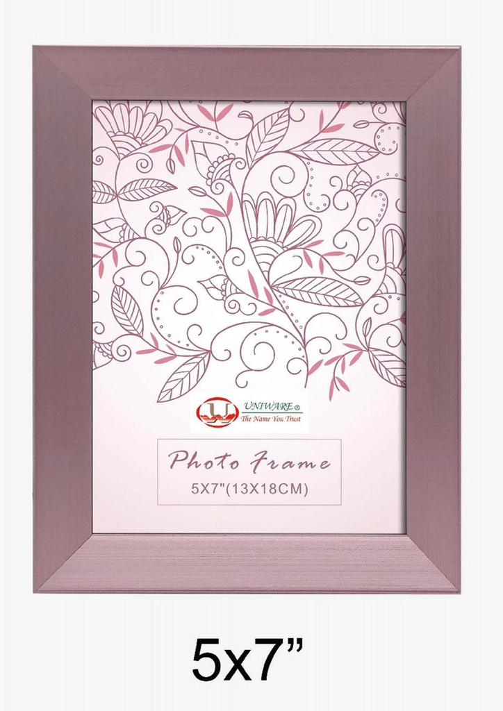 [H18657RS] 5"x7" MDF Rose Gold Picture Frame (12 pcs/ctn) Uniware B2B