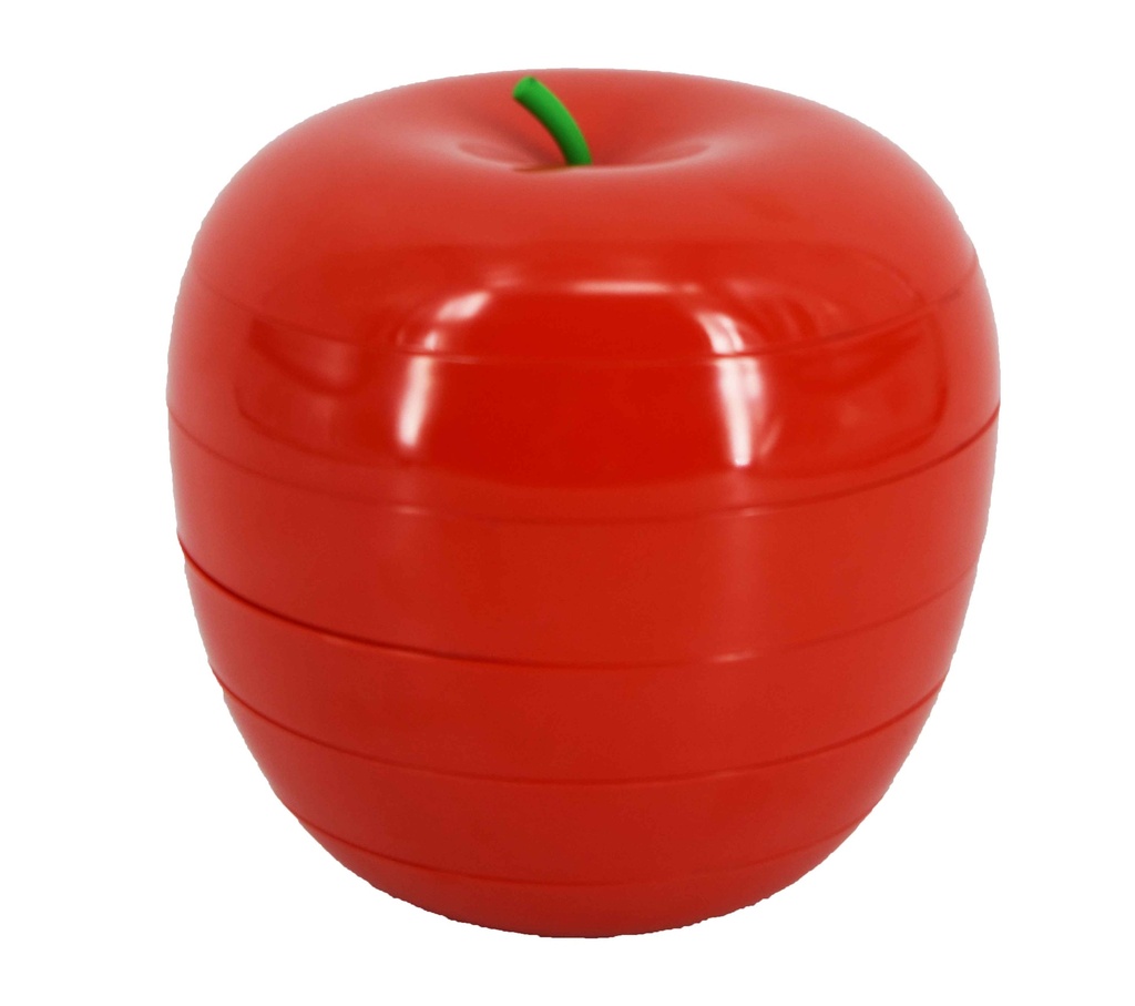 [6900] 6 pc Stackable Melamine Apple Shape Plates (6 pcs/ctn) Uniware