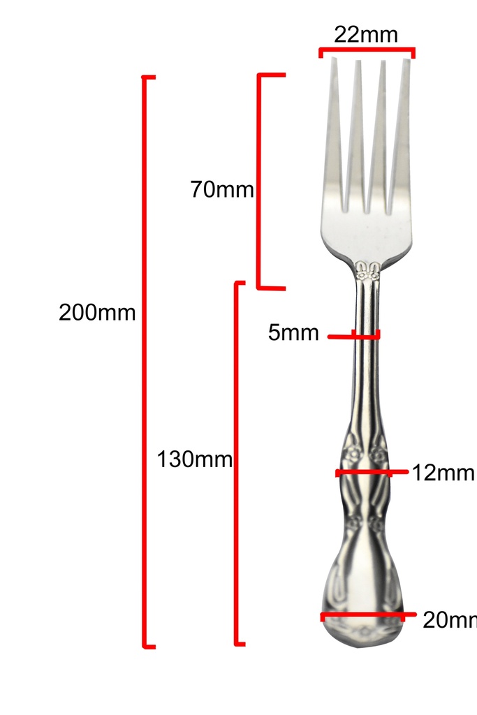 12 pc Stainless Steel Dinner Fork (50 bag/ctn)