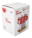 12 pc Cup and Saucer Set with Holder (6 sets/ctn)