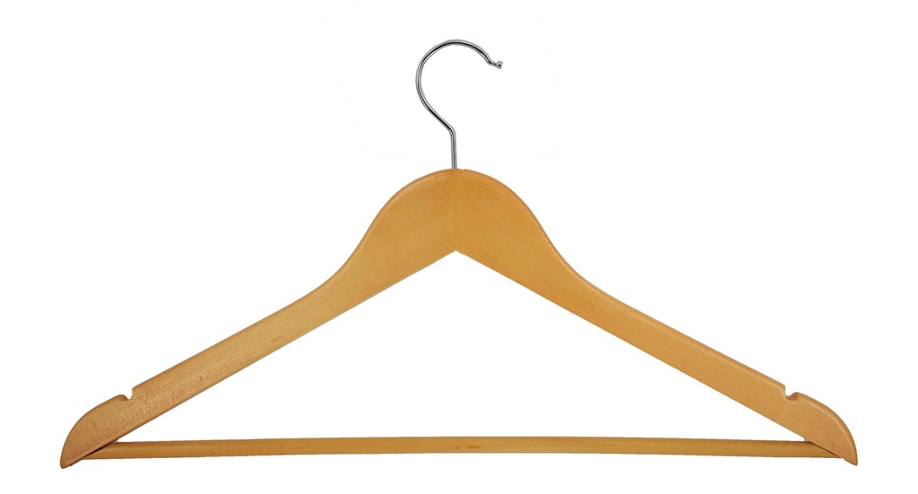 4 pc Grade A Natural Maple Wood Clothes Hanger (24 sets/ctn)