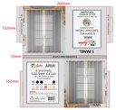 54"x84" Aria Voile Grommet Window Curtain, Grey (24 pc/ctn)