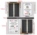 54"x84" Aria Voile Grommet Window Curtain, Black (24 pc/ctn)
