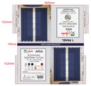 54"x84" Aria Voile Grommet Window Curtain, Navy Blue (24 pc/ctn)