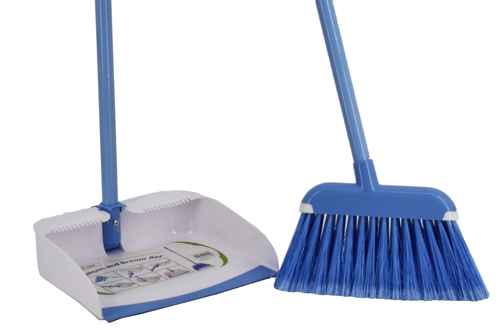 Blue Dust Pan with Blue Broom Set (12 sets/ctn)