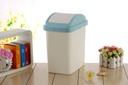12 Liter Plastic Swing-Top Narrow Trash Bin (16 pcs/ctn)