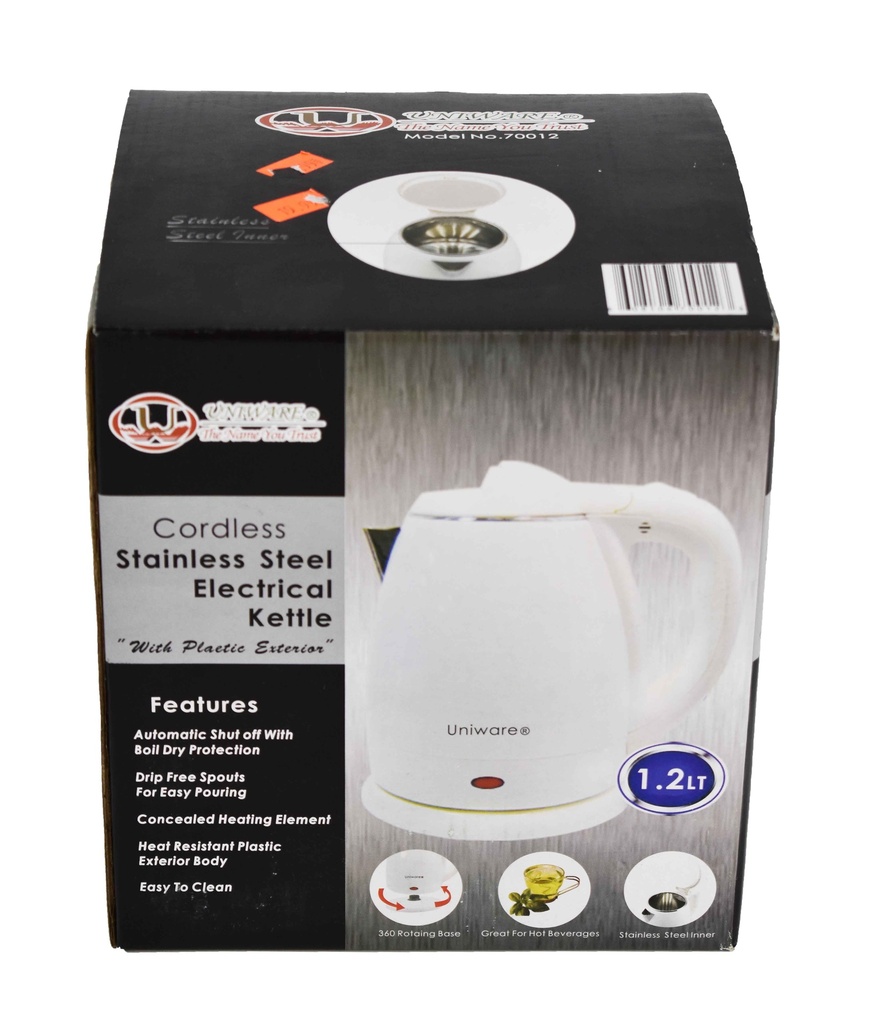 1.2 Liter Electric Kettle with Rotating Base (6 pcs/ctn)