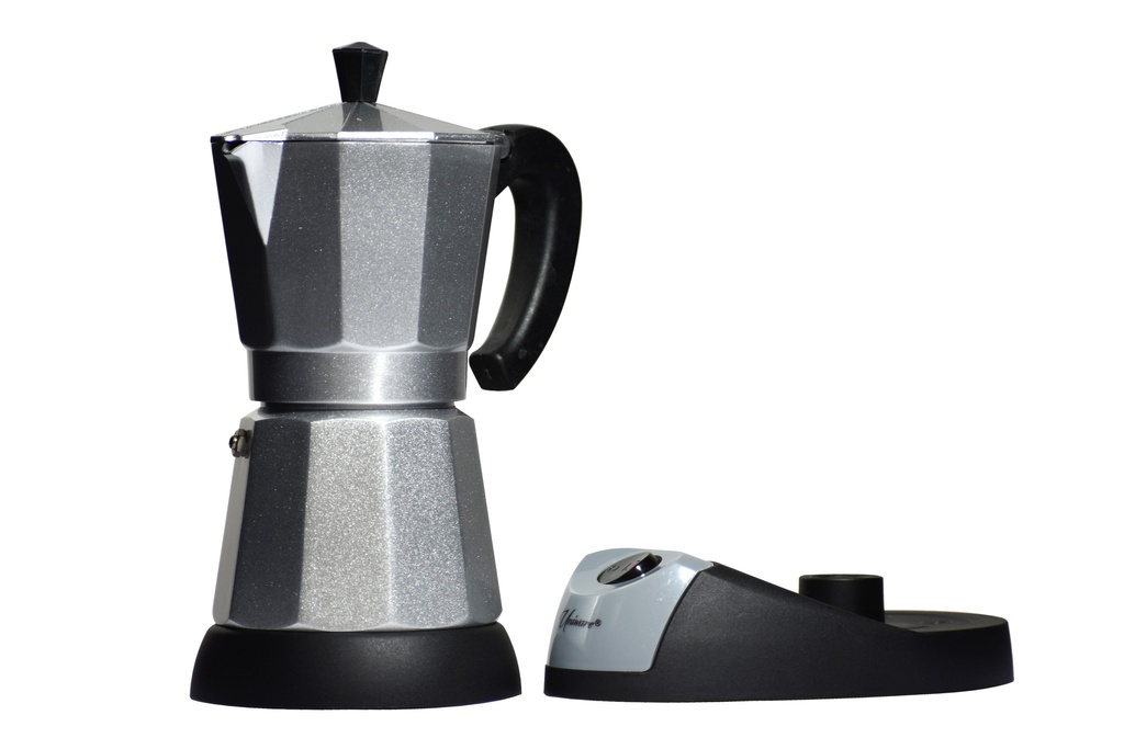 480 Watt 6 Cup Electric Aluminum Coffee Maker (4 pcs/ctn)