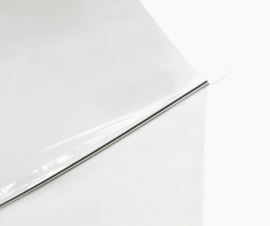 23" Clear Straight Auto Open Umbrella (48 pcs/ctn)