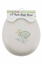 17" Soft Beige Emboidered Toilet Seat (6 pcs/ctn)