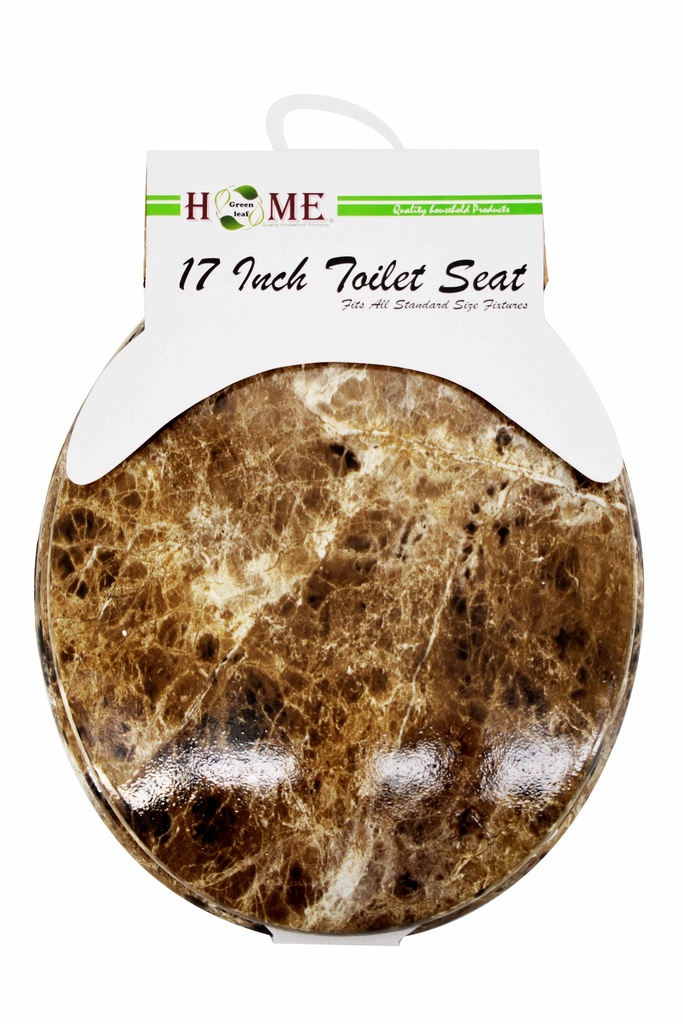 17" MDF Brown Marble Toilet Seat (6 pcs/ctn)