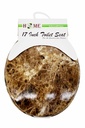 17" MDF Brown Marble Toilet Seat (6 pcs/ctn)