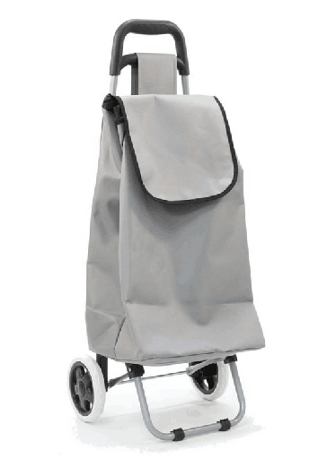 [1206GY] 36" Gray Shopping Trolley with Wheels (10 pcs/ctn)
