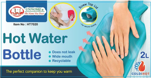 [HT7020] 2 Liter Hot/Cold Soft Therapy Bottle (12 pcs/ctn)