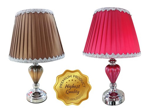 [L70012] 11.5&quot;x5&quot; Elegant Table Lamp, Mixed Colors (12 pcs/ctn)