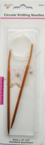 [SEW073] 2 pc Circular Knitting Needle Set, Mixed Colors (288 pcs/ctn