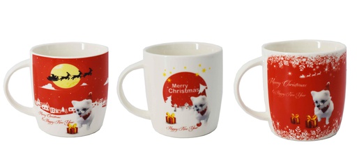 [6918] 12oz Dog Design New Bone China Mug (36 pcs/ctn)