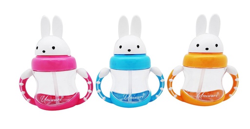 [7067] 10oz Childrens Rabbit Bottle, Mixed Color (24 pcs/ctn)