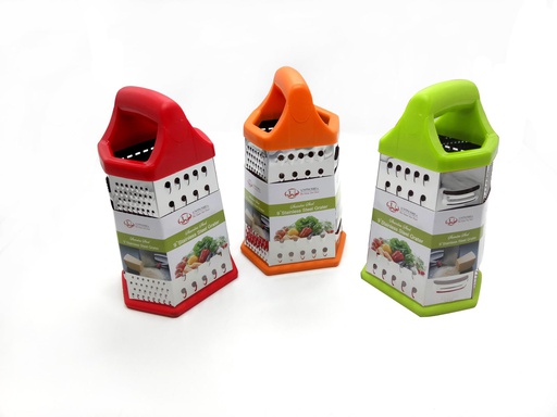 [70917] 9" Stainless Steel Grater, Mixed Colors (24 pcs/ctn)