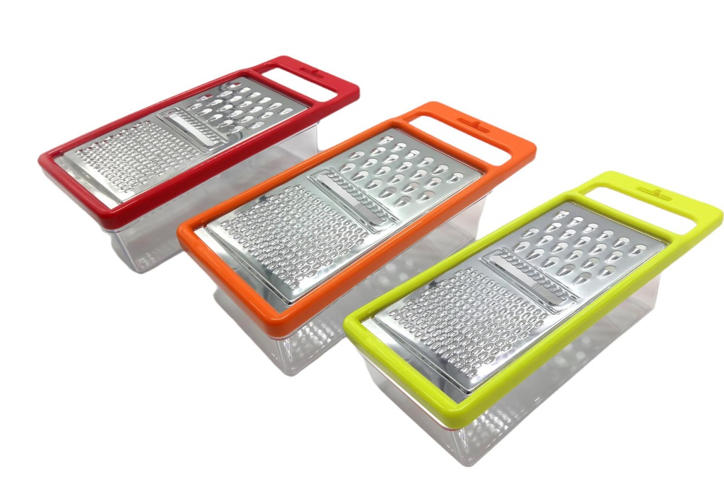 Stainless Steel Box Grater (48 pcs/ctn, Mixed Colors)