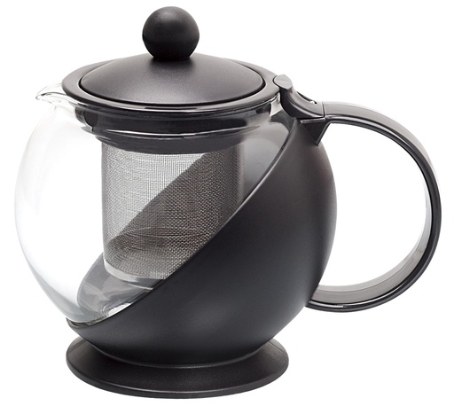 [A10043] 750ml Glass Kettle with Filter, Mixed Colors (12 pcs/ctn)