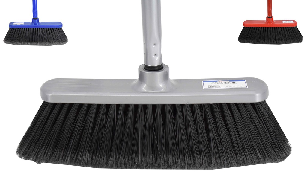 47" Broom with Metal Handle, Mixed Colors (24 pcs/ctn)