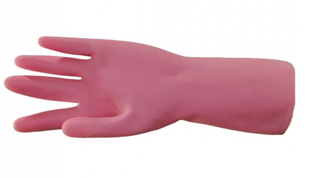 2 pc Large Pink Nature Rubber Latex Gloves (48 pcs/ctn)