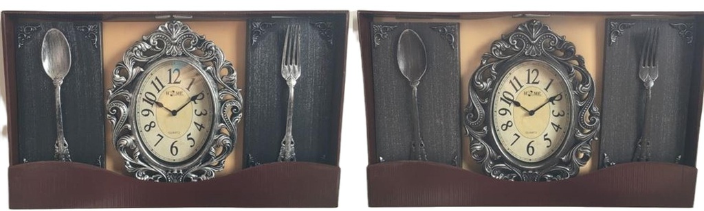 25.6" Knife and Fork Clock Set ( 6 sets/ctn)