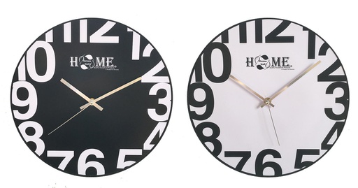 [CL308] 11.8" Round Wall Clock (6 pcs/ctn)