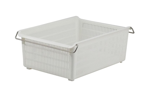 [P80021] 25x35x14cm Stackable Basket with Handle (12 pcs/ctn)