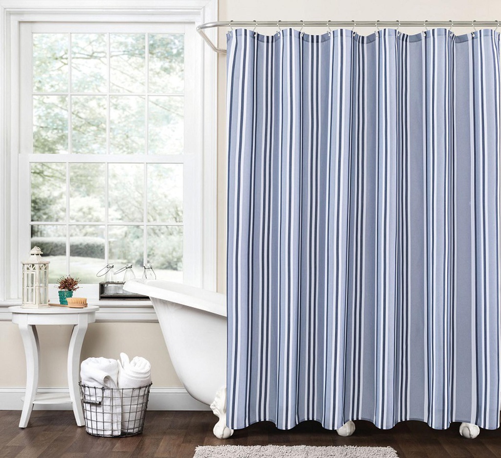 70x72" Shower Curtain, w. 12  Metal Grommets (12 pc/ctn)