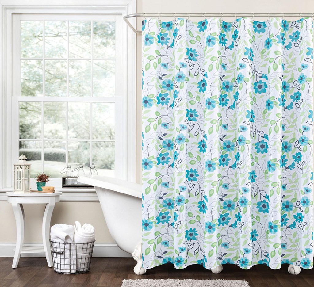 70x72" Shower Curtain, w. 12  Metal Grommets (12 pc/ctn)