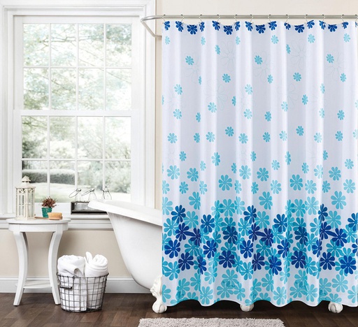 [BT1911] 70x72" Shower Curtain, w. 12  Metal Grommets (12 pc/ctn)