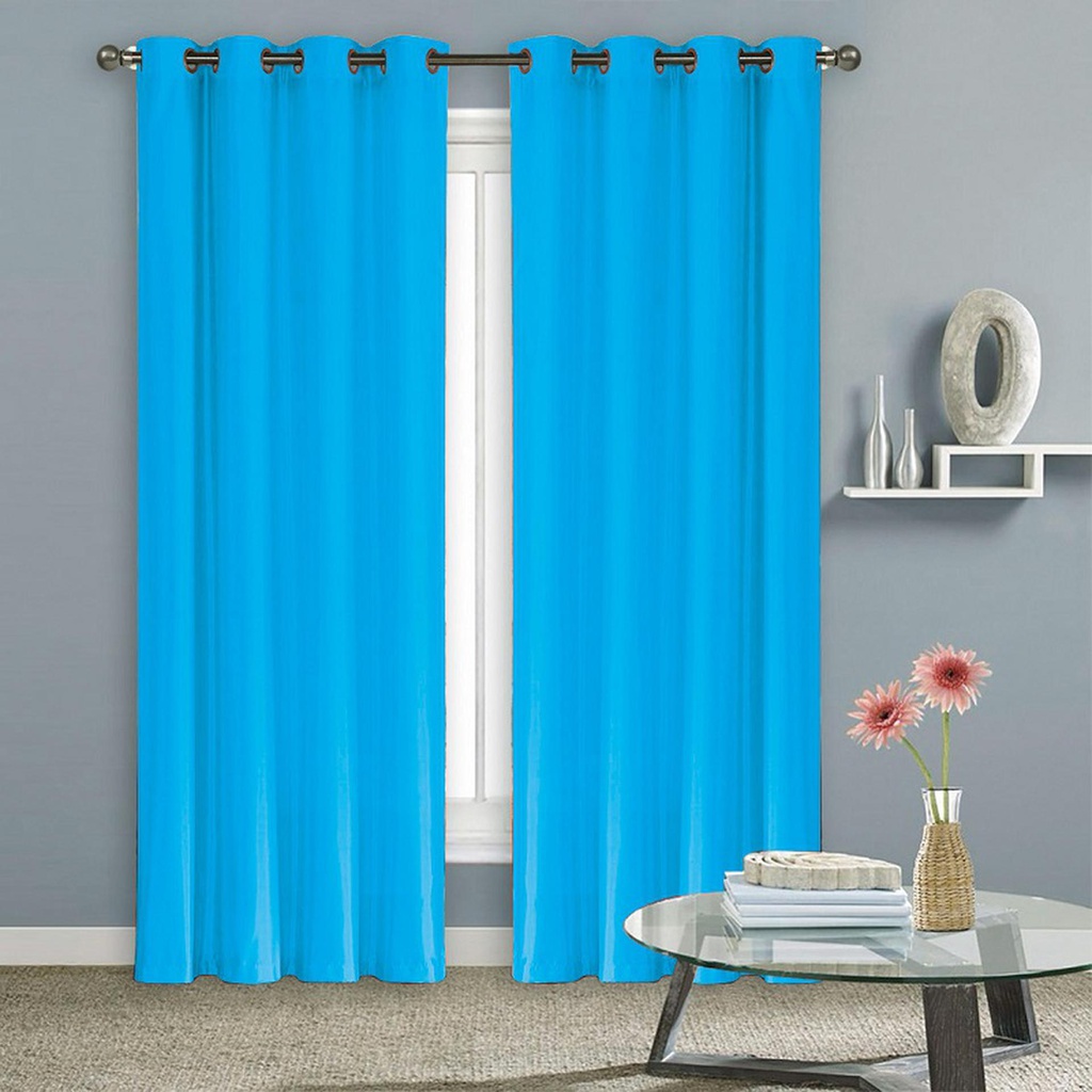 54"x84" Madison Faux Silk Royal Blue Window Curtain (12 pcs/ctn)