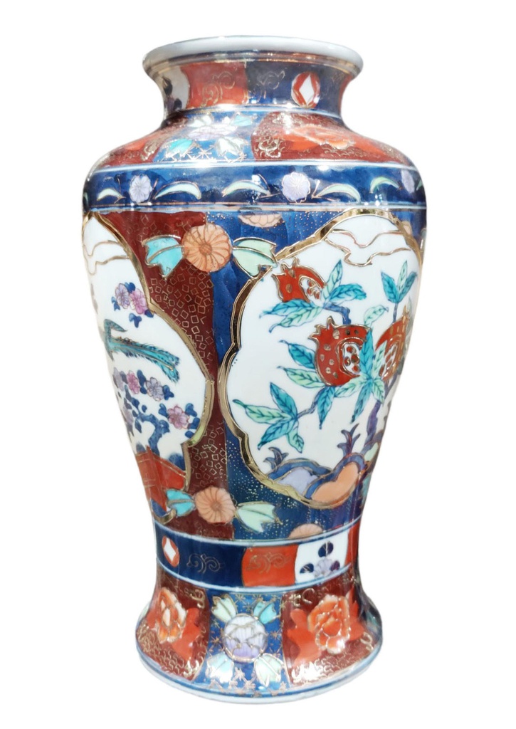 12&quot;x4.2&quot; Guanyin Ceramic Flower Vase (6 pcs/ctn)