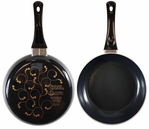 [5100-24B] 9.4" Ceramic Coated Non-Stick Aluminum Frying Pan (6 pcs/ctn