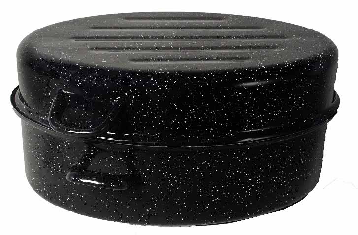 16.5" Enamel Oval Roaster (2 pcs/ctn)