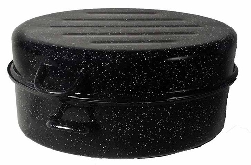 [5522] 16.5" Enamel Oval Roaster (2 pcs/ctn)