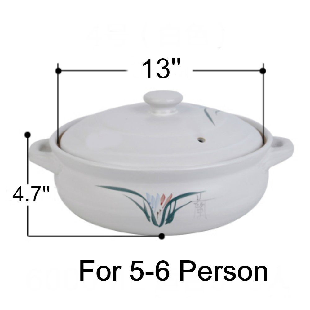 White Ceramic Pot 7.35L (6 pcs/ctn)