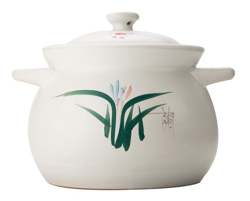 [5900-20] Deep White Ceramic Pot 4.3L (4 pcs/ctn)