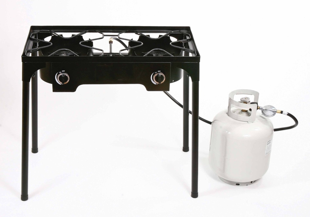 2 Burners Gas Stove Stand with 1.5m Tube (1 pcs/ctn)