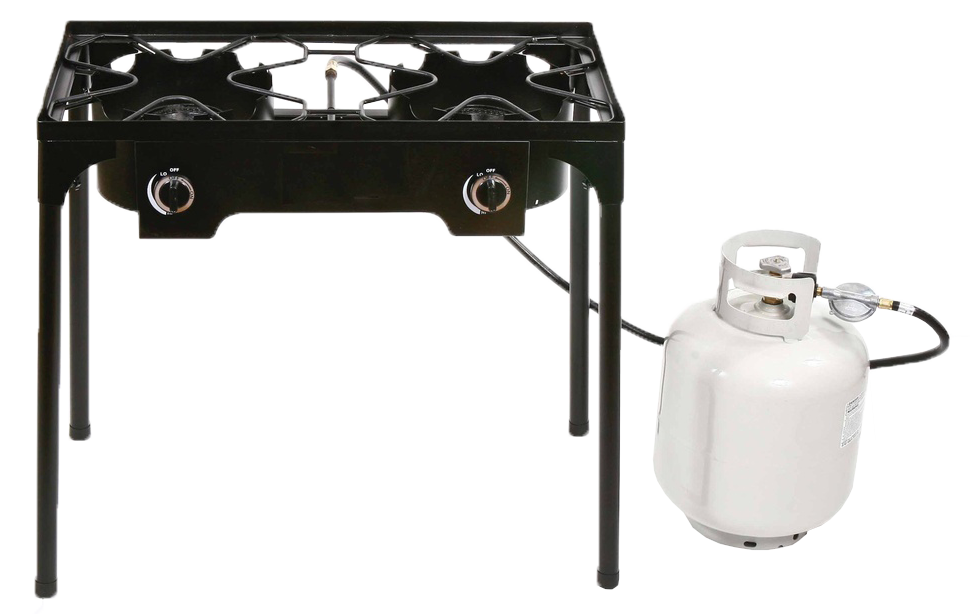 2 Burners Gas Stove Stand with 1.5m Tube (1 pcs/ctn)