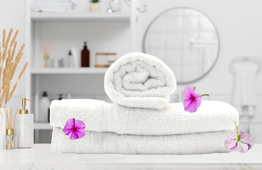[BT8001] 27x52" Bath Towel, 100%Cotton, White (36 pc/ctn)