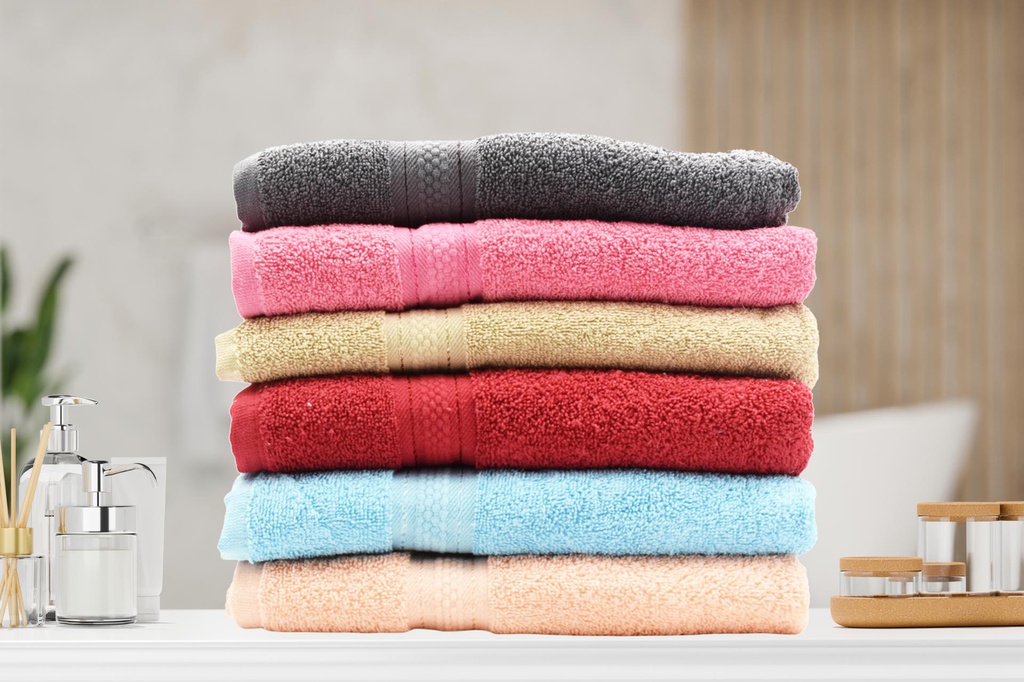 27x54" Bath Towel, 100%Cotton, Assorted Color, 500 gsm (24 pc/ctn)
