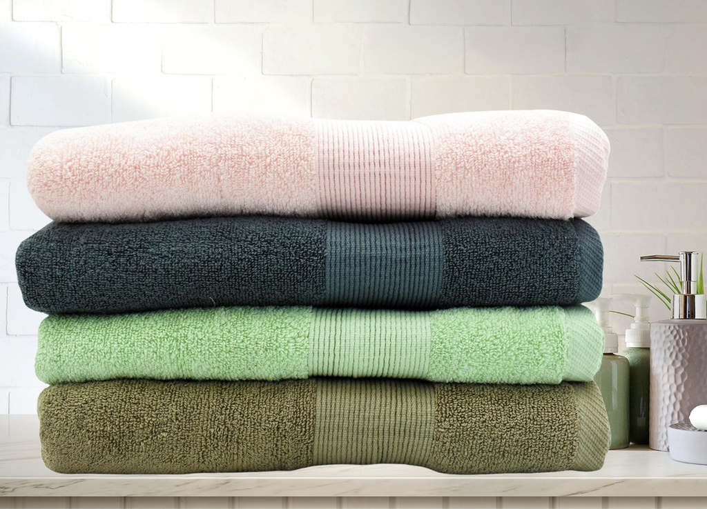 30x60" Zero Twist Bath Sheet,100%Cotton, Assorted Color, 500 gsm (12 pc/ctn)