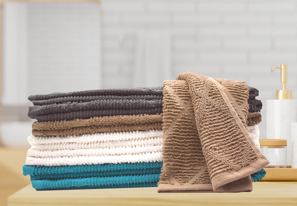 2 pc 16x27" Kitchen Towel Set,100%Cotton, Jacquard, 410 gsm(48 set/ctn)