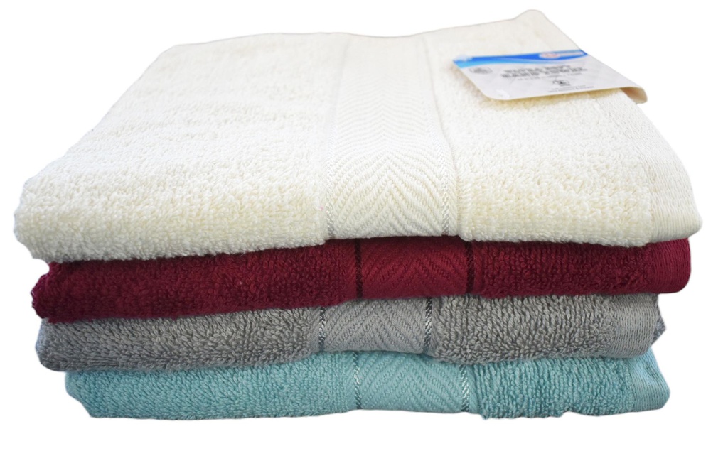 16x28" Hand Towel,100%Cotton, Assorted Color, 520 gsm (24 pc/ctn)